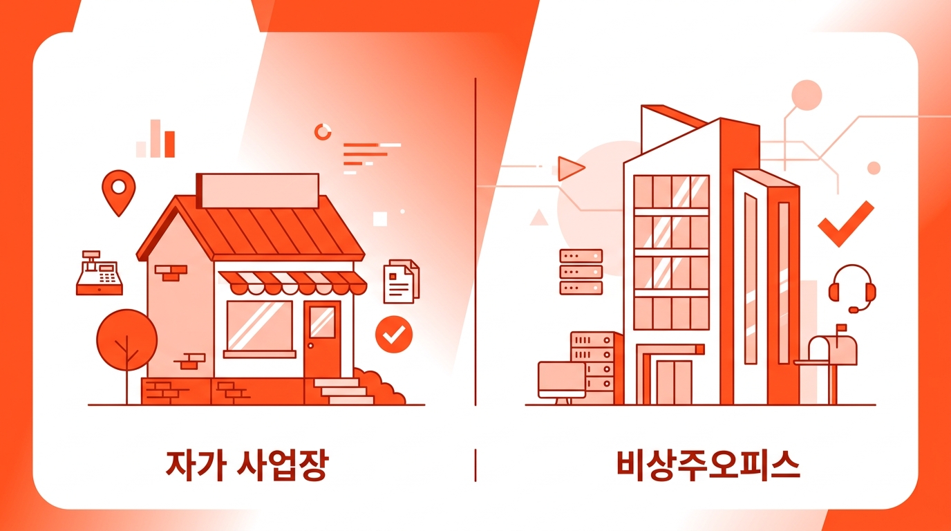 비상주오피스 vs 자가 사업장 — 세무서 입장에서 본 차이